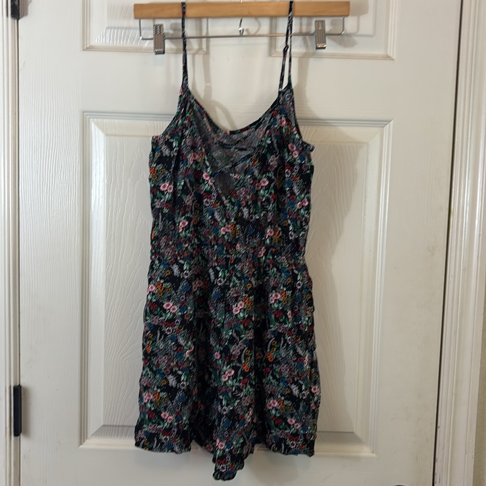 H&M Divided Black Floral romper 6 - Picture 3 of 5